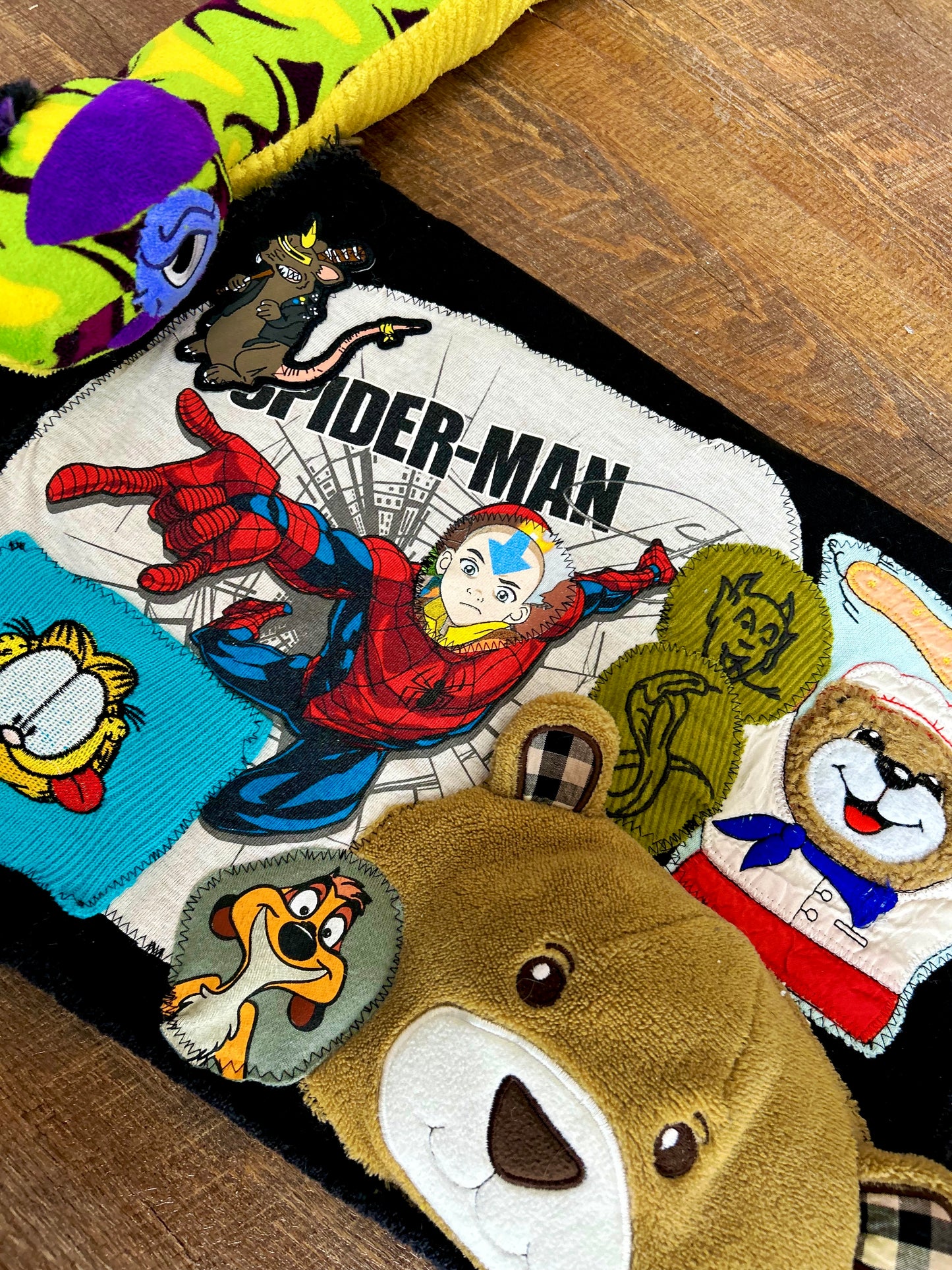 2-Headed Snake Patchwork Messenger Bag