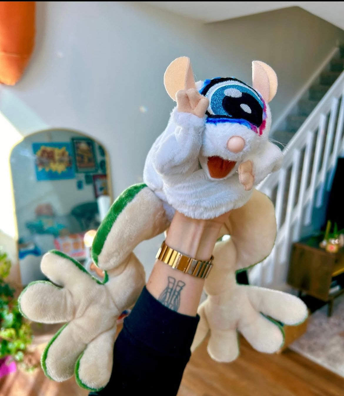 Cyclops Rat Frog PUPPET