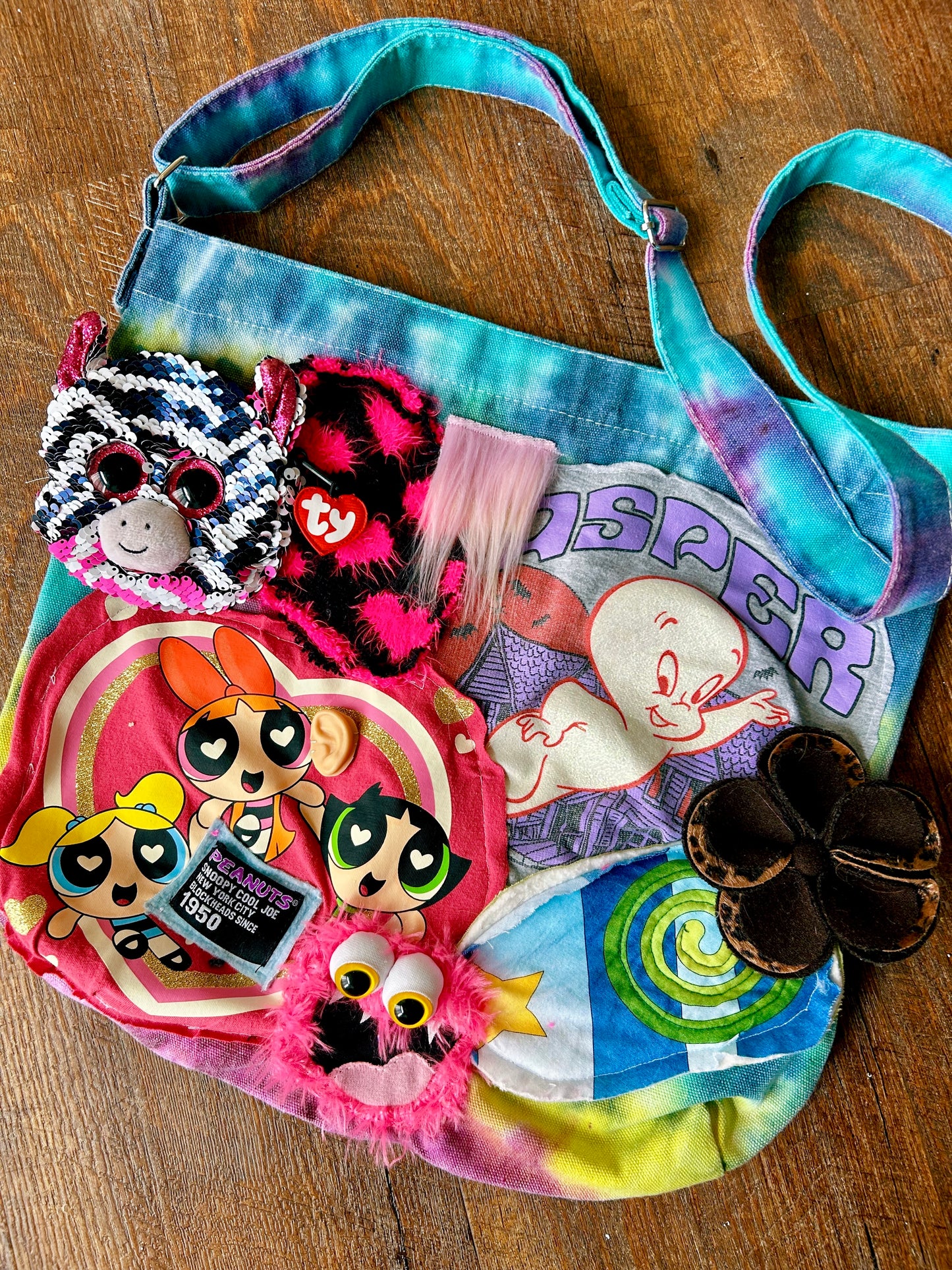 Powerpuff Patchwork Bag (ADJUSTABLE STRAP)