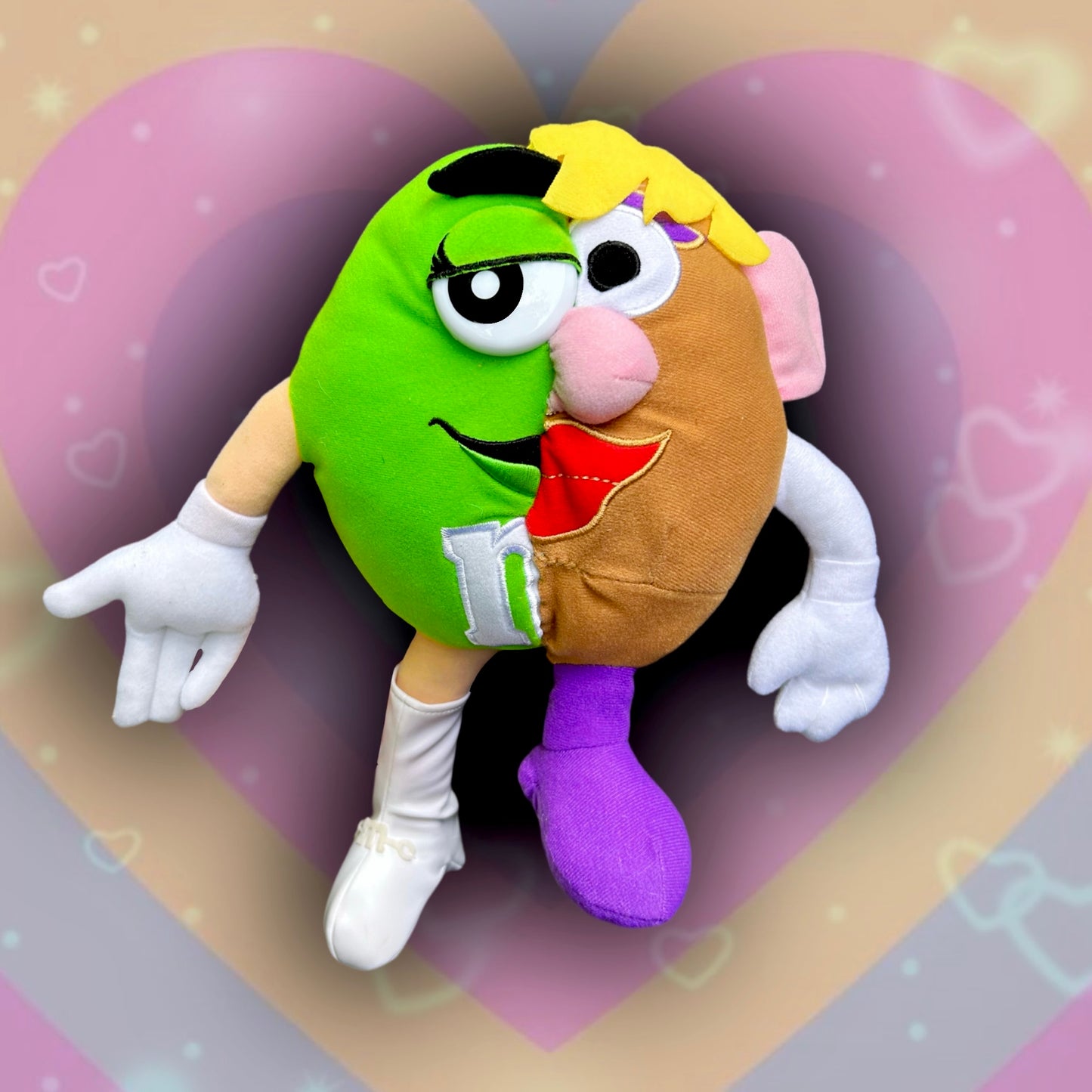 SET OF 2 Mrs. Potato Head Green M&M