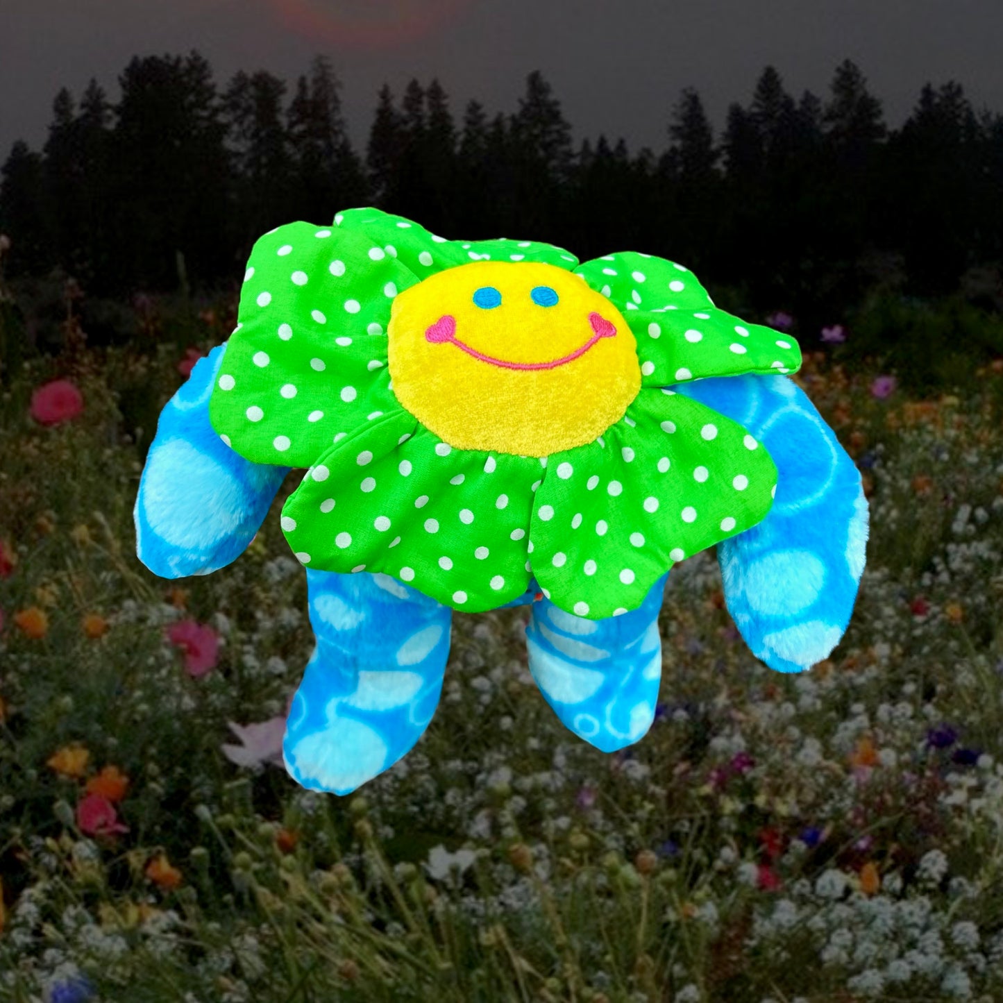 Flower Bear w/ DOGS!