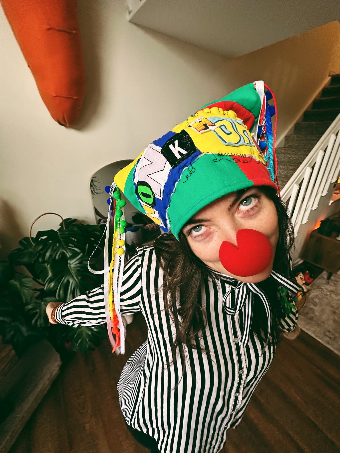 Honk Honk Ribbon Hat (22" circ x 7" tall)