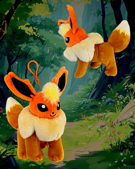 Eevee Flareon Keychain