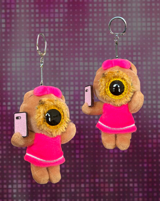 Cyclops Teddy Keychain