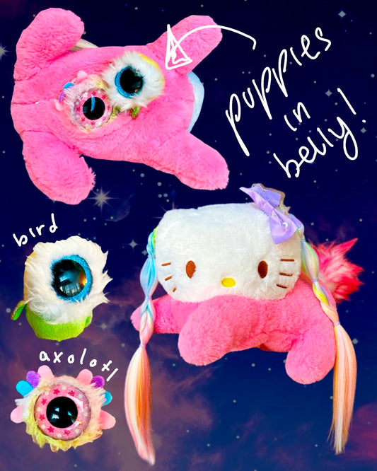 Hello Kitty Mama (WITH CYCLOPS PUPPIES)