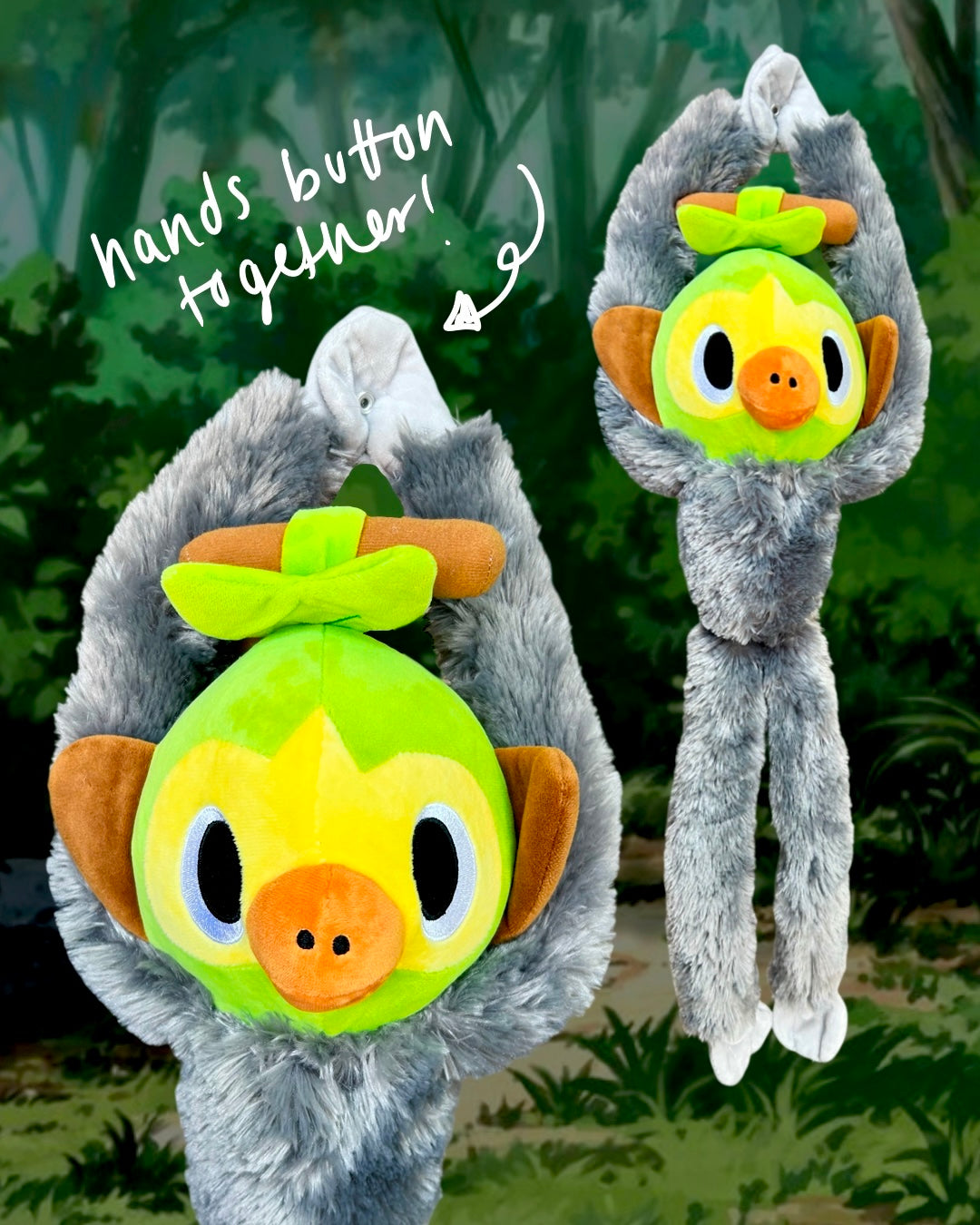 Grookey Monkey (HANDS BUTTON TOGETHER)