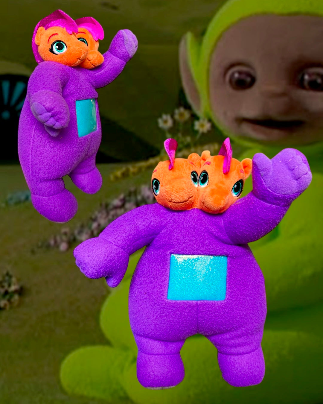 1998 Teletubby My Little Pony Twins (SAYS TINKY WINKY QUOTES)