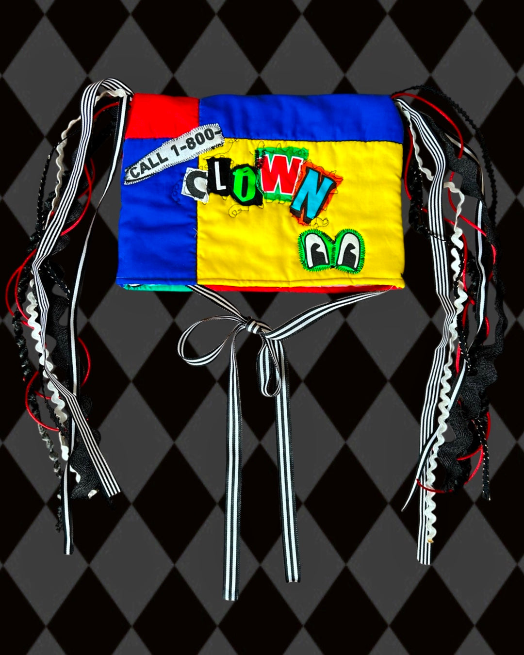 1-800 Clown Ribbon Hat (22" circ x 8" tall)