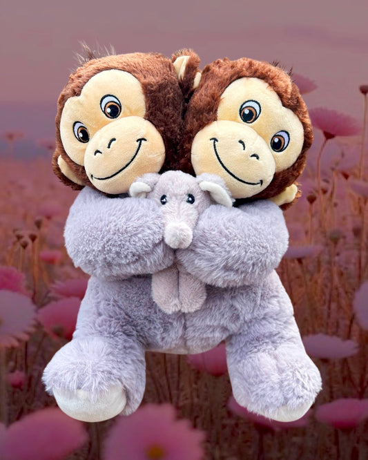 Monkey Elephant Twins