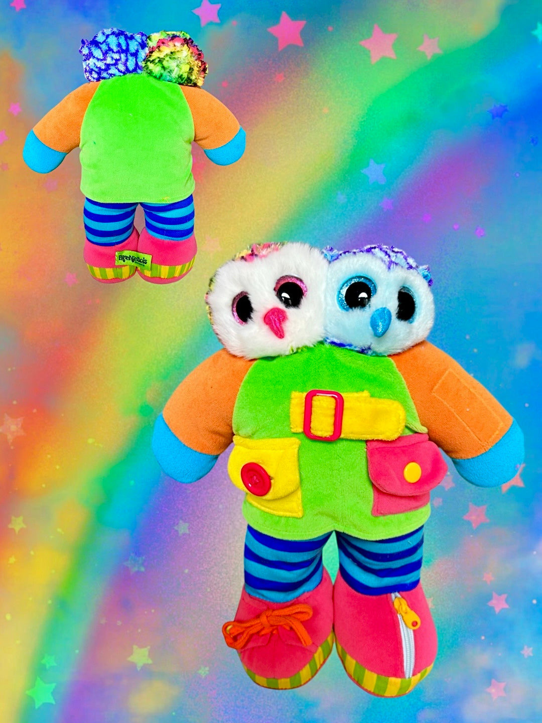 Rainbow Owl Twins
