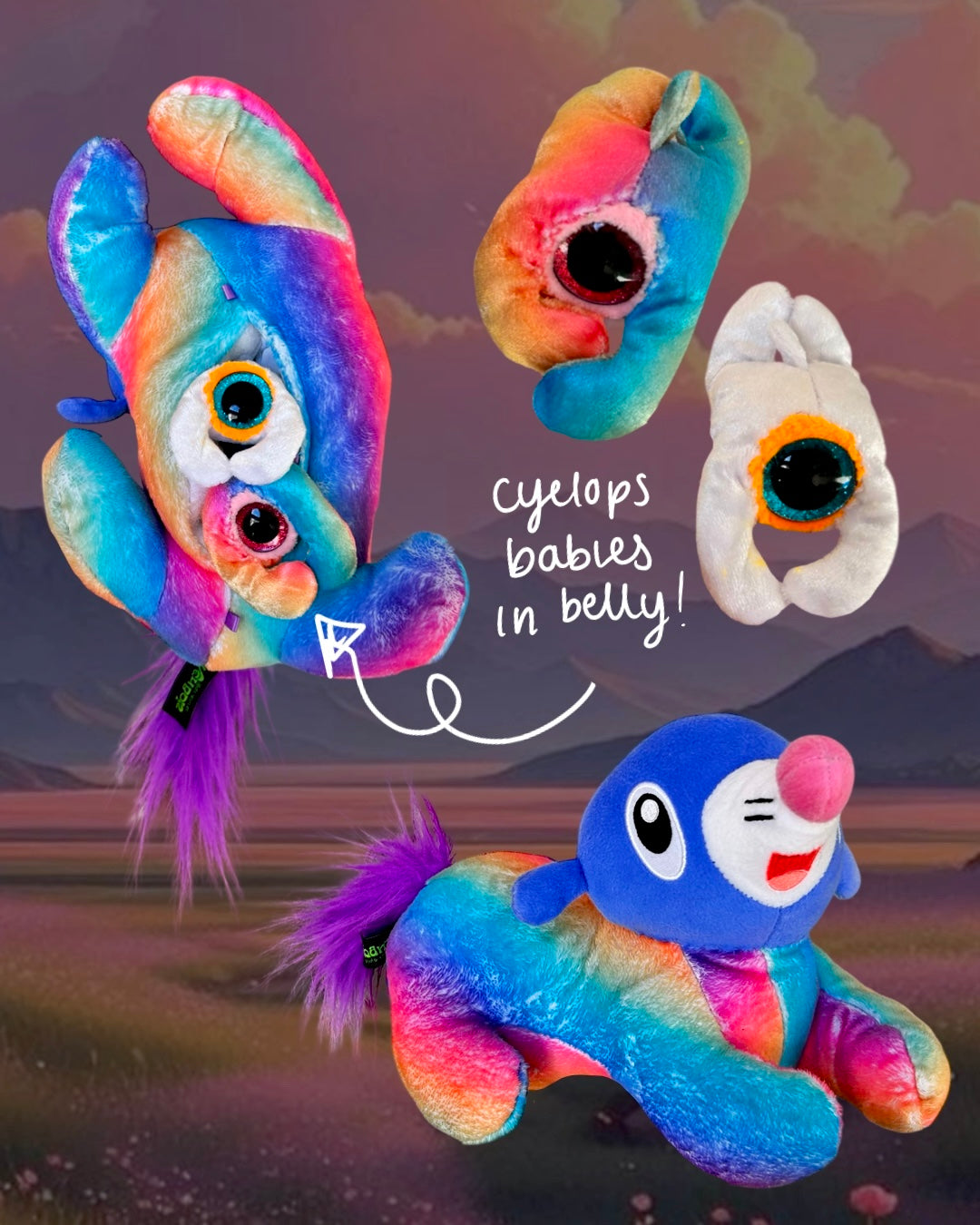 Popplio Dog (W/PUPPIES IN BELLY)