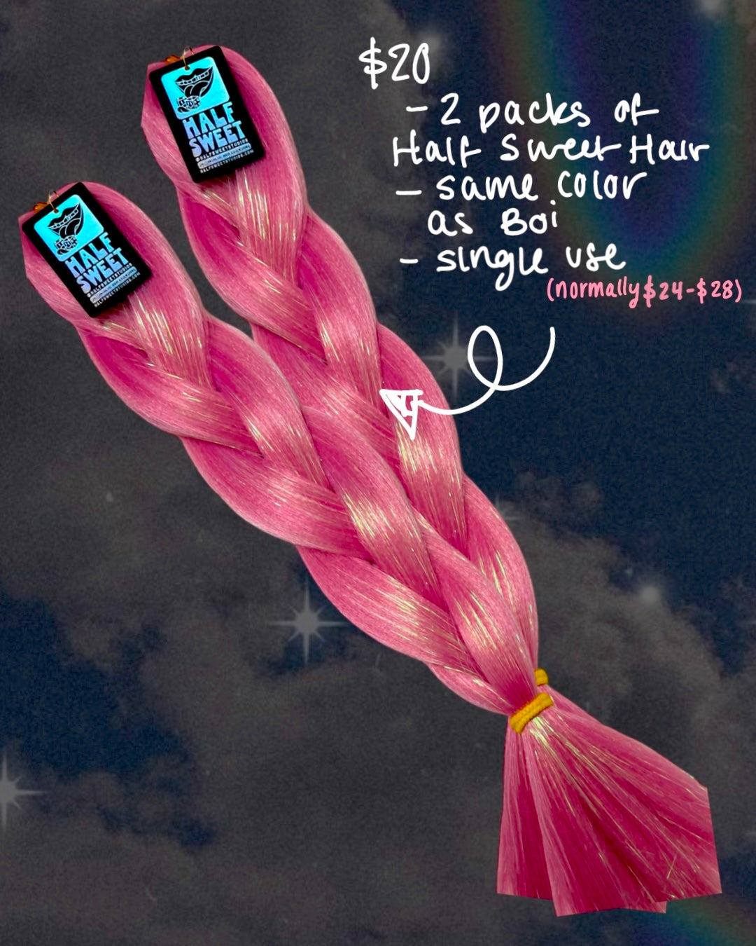 Half Sweet Braiding Hair (SAME COLOR AS BOI)